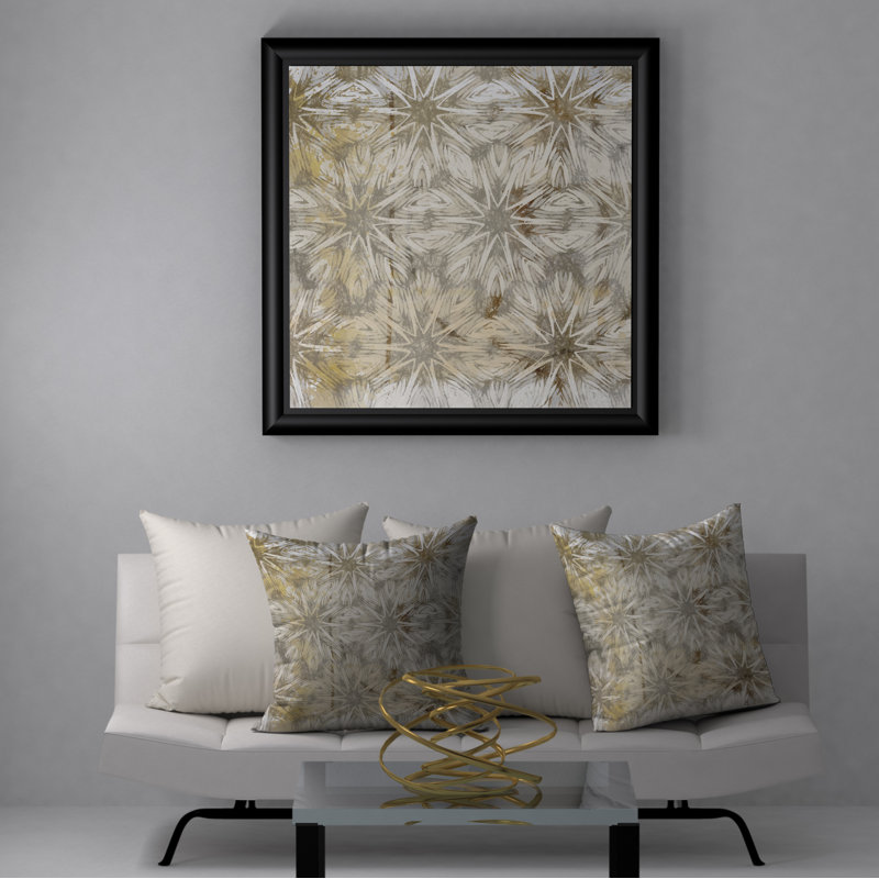 Abstract Throw Pillow, 24" H x 24" W
