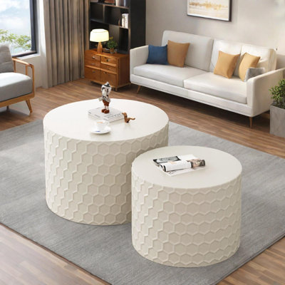 Stylish And Minimalist Nesting Coffee Table Set