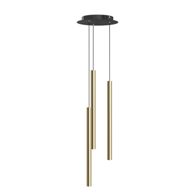 Luminaire suspendu cylindrique à 3 lumières DEL Baileyton