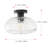 1-lamp Clear Glass Adjustable Iron Ceiling Light
