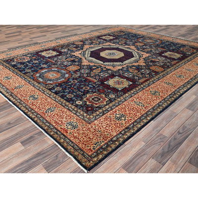 Raffaele One-of-a-Kind 9' X 12' New Age Wool Area Rug Blue