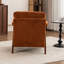 Chaise d'appoint rembourrée de style Mid-Century avec pieds en bois massif-1629654226