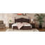 Base de lit plateforme en bois, lit plateforme de style rétro avec support en lattes de bois-1830191885