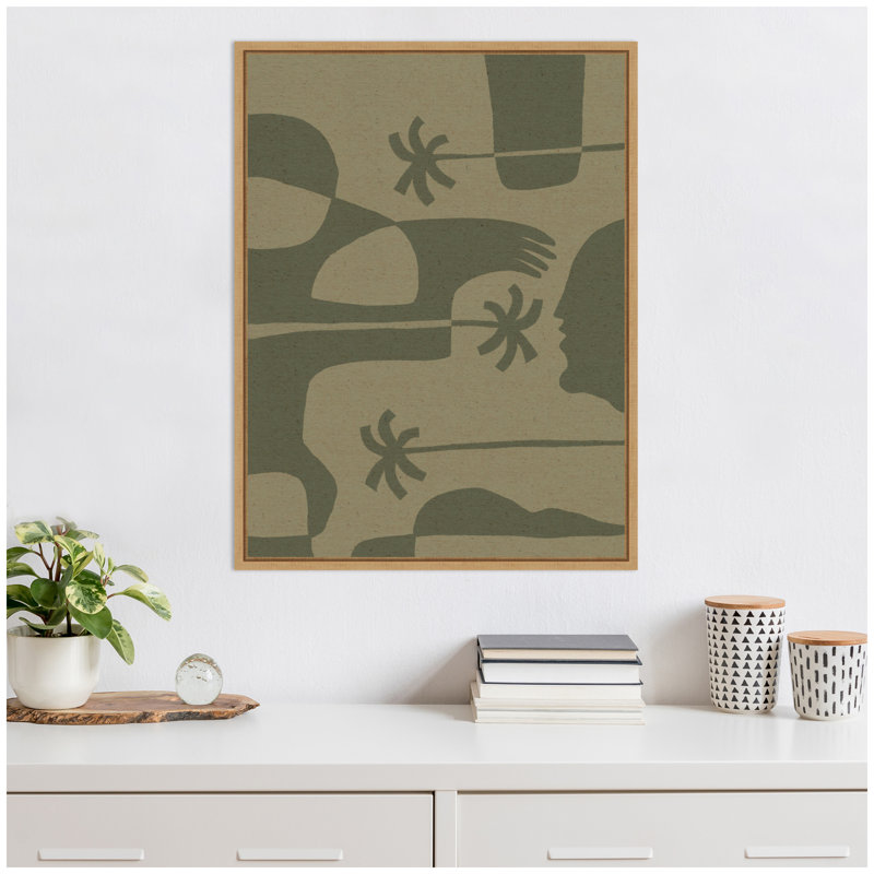 «The Land Story 7» par Shatha Al Dafai, reproduction d'art sur toile encadrée