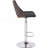 Bentwood Contemporary Modern Stylish Wood Back Adjustable Swivel Bar Stool With Diamond Quilted Finish Curved Seat And Back, Weathered Oak