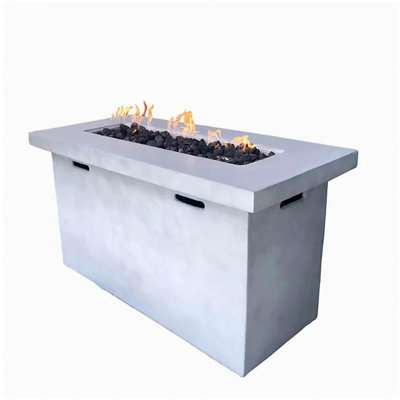 Fiber Reinforced Concrete Propane Outdoor Pit Table