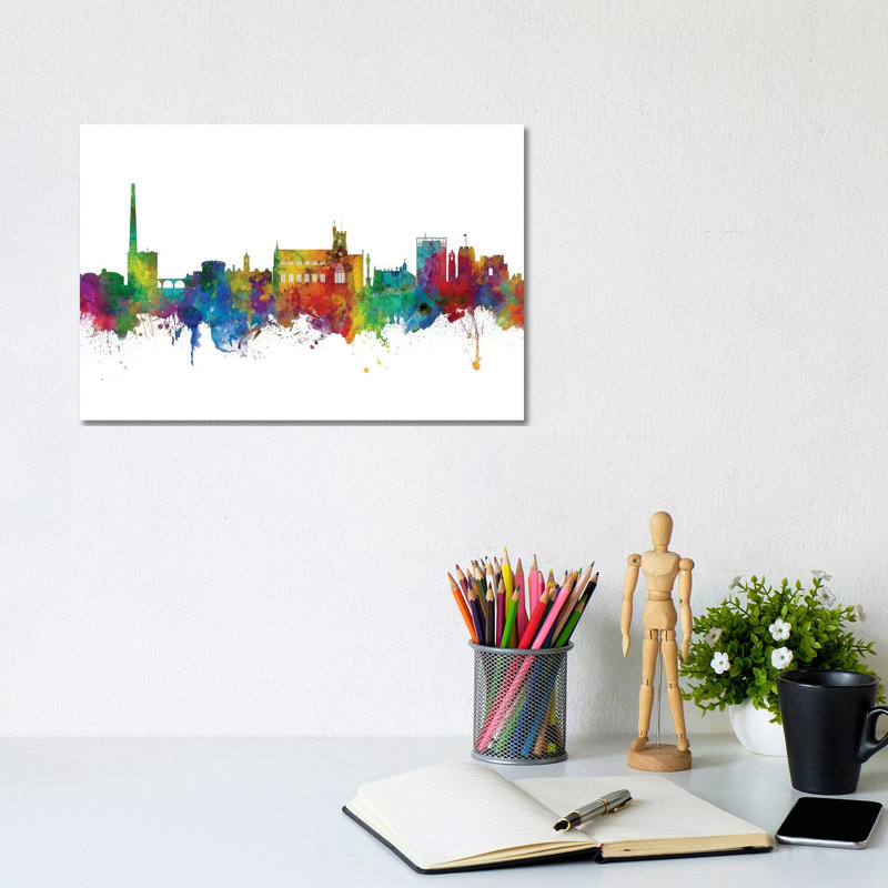 Carlisle, England Skyline by Michael Tompsett - Wrapped Canvas Gallery-Wrapped Canvas Giclée, 20.32 cm H x 30.48 cm W
