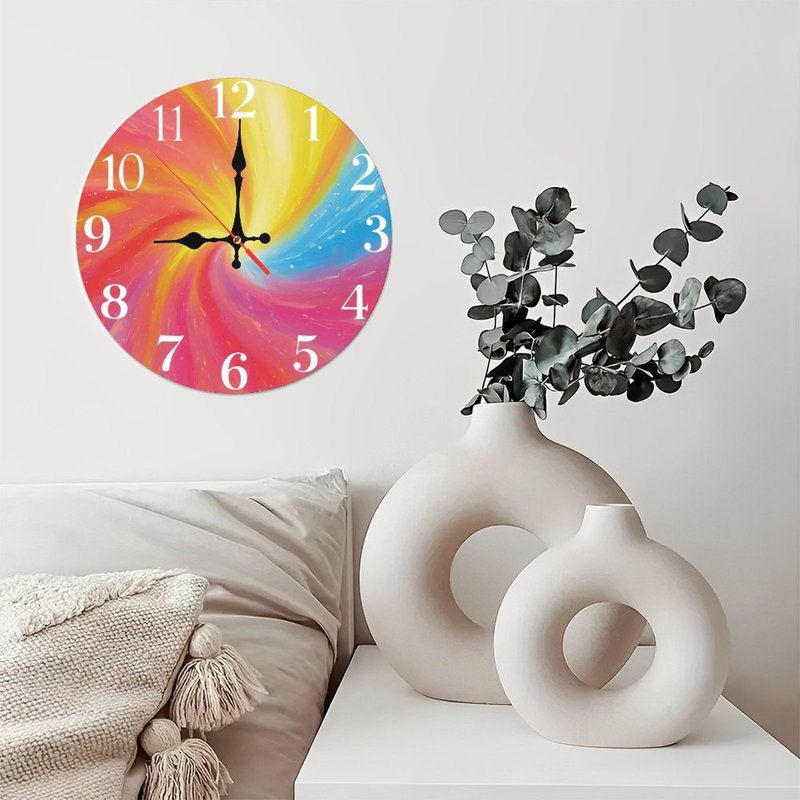 Horloge arc-en-ciel