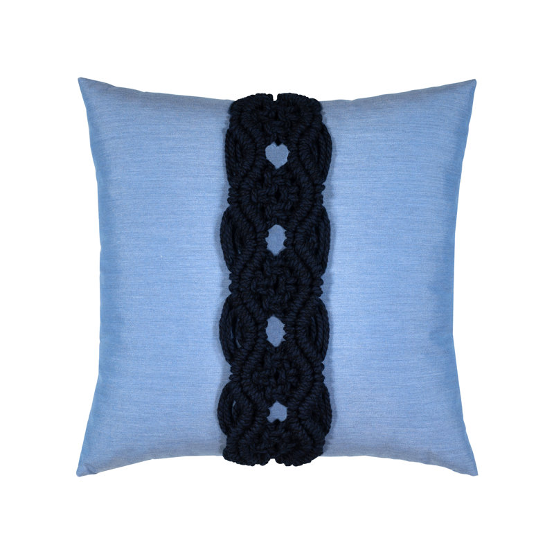 Palomar Outdoor Square Sunbrella® Pillow Cover & Insert, Indigo