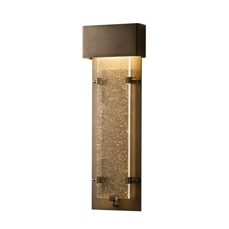 Plafonnier encastré d'extérieur Ursa, H 26,7 po x l 9,5 po x P 3,7 po, Fumée noire côtière