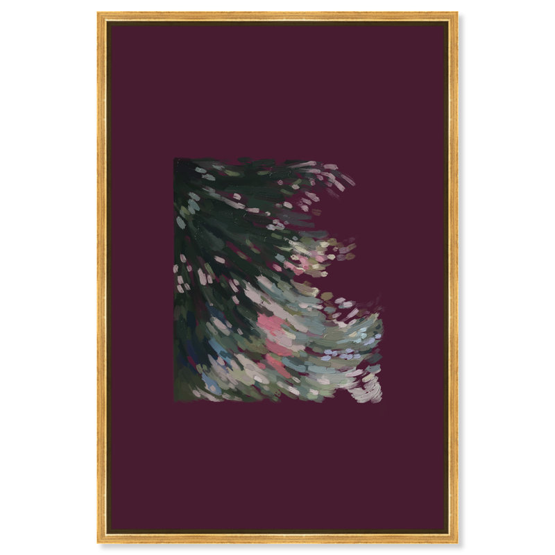 Falling Delicately Print by Oliver Gal, 11"H x 16"W, Gold Floater Frame