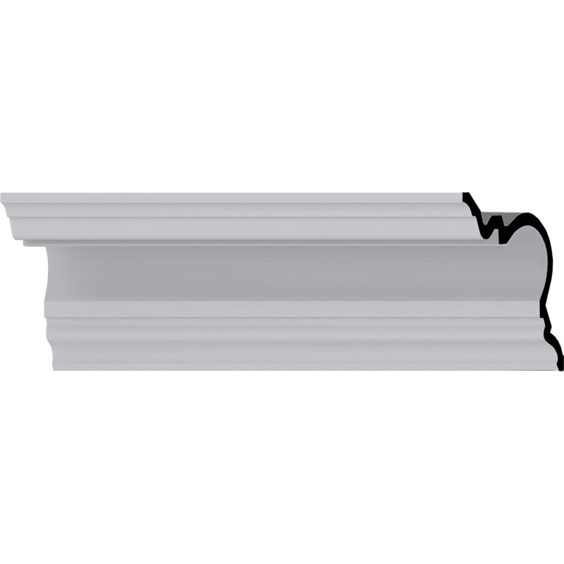 Devon Smooth White Polyurethane Crown Moulding