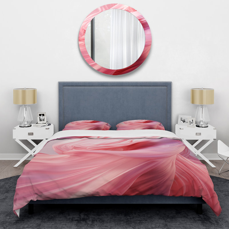 Ensemble de housse de couette Pink Radiant Dusk Dream III - Abstract Collages