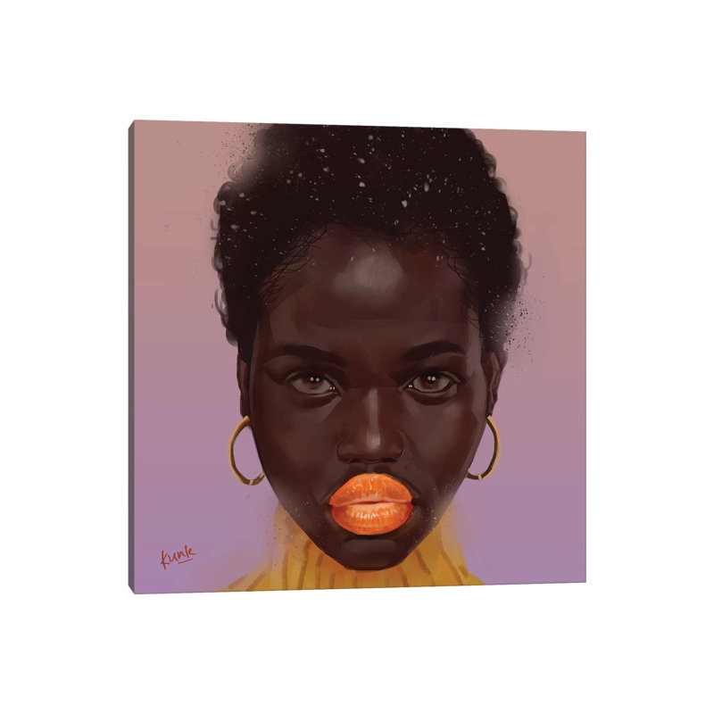 Tangerine by Adekunle Adeleke - Print on Canvas, 45.72 cm H x 45.72 cm W x 1.91 cm D, Wrapped Canvas
