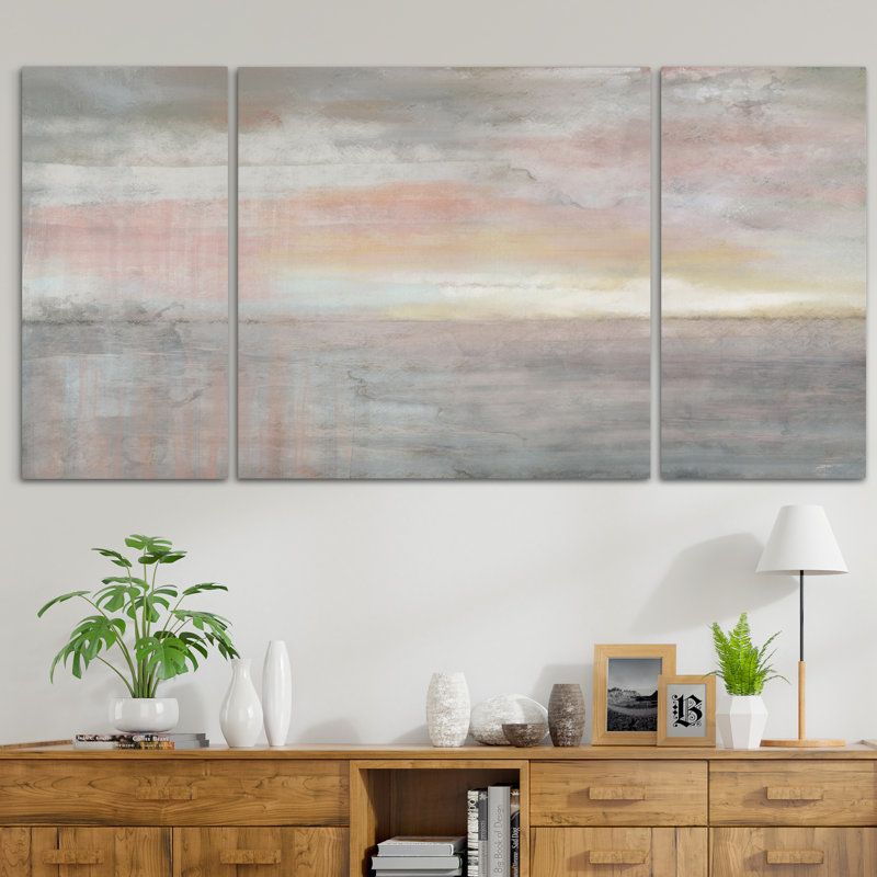Tôt le matin - reproduction d'art sur toile, H 40 po x l 80 po x P 1,5 po