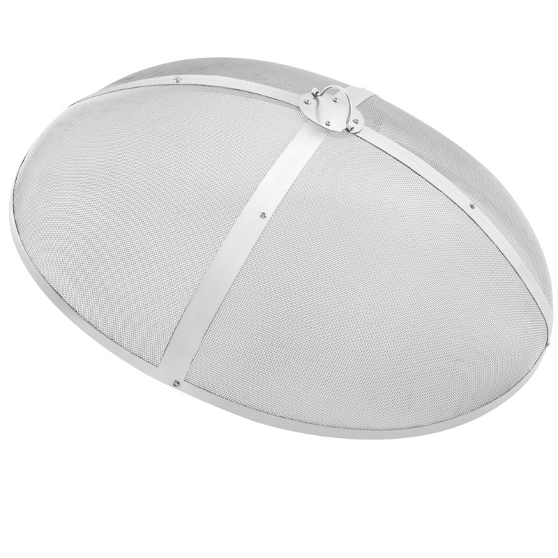 Pare-étincelles rond en acier inoxydable, H 9,60 po x l 36 po x P 36 po