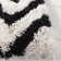 Delane Handmade Shag Black/White Area Rug
