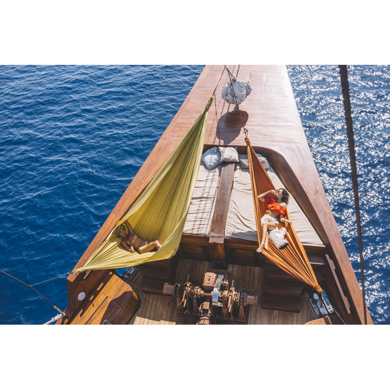 Anniina Classic Hammock, 100cm H x 520cm W x 300cm L, Terracotta Orange
