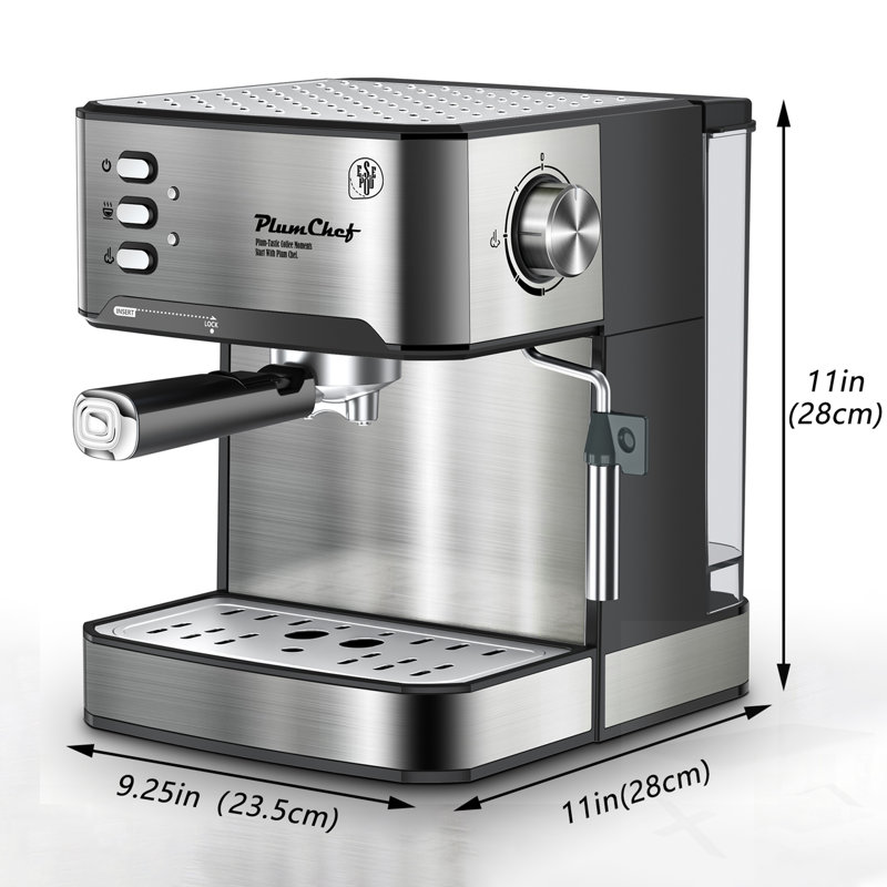 20 Bar Professional Espresso Machine With Milk Frother, Single & Double Shot, ESE Pod Compatible, Removable Water Tank For Cappuccino, Latte, & Macchiato – Home Barista Edition