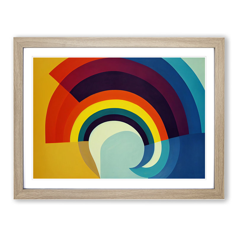 Blissful Modern Abstract Art - Single Picture Frame Print