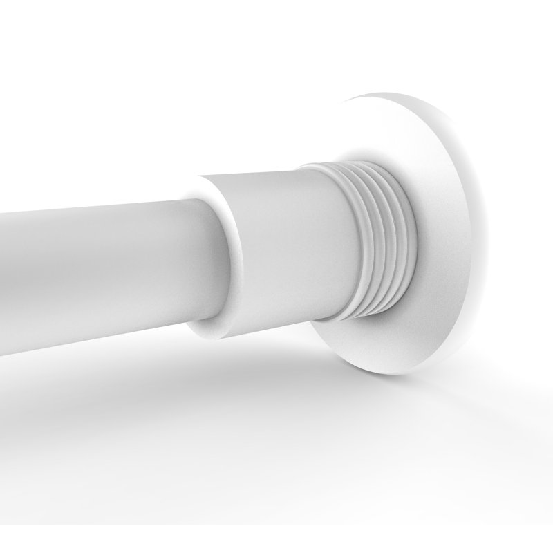 Supports de rideau de douche Goble, Blanc mat