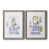 Toile avec cadre gris