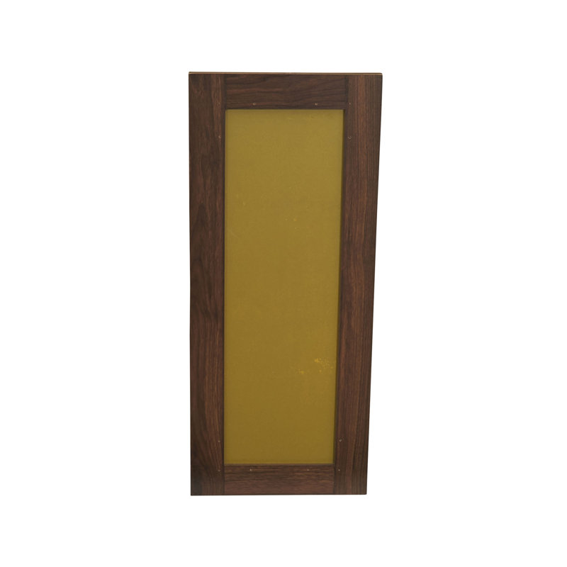 Ashwood Engineered Wood Rectangle Wall Mirror, Mid Century Walnut