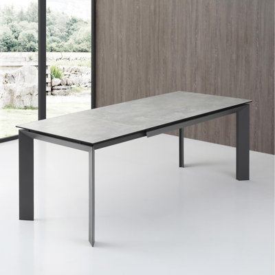 Dave Extendable Solid Wood Base Dining Table