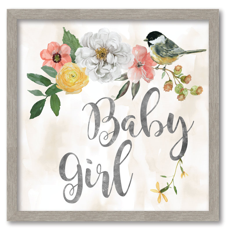 Tableau encadré Baby Girl 16 x 16