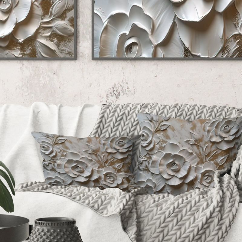 Coussin décoratif, H 16 po x l 16 po, Carré