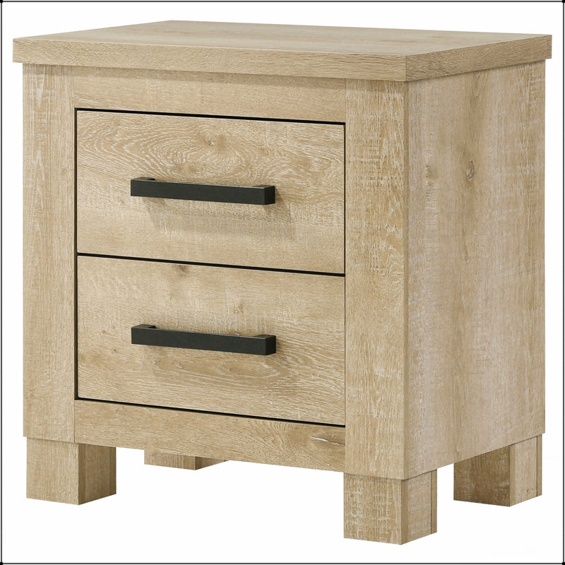 Table de chevet 2 tiroirs Sansome