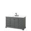 Ensemble de meuble-lavabo simple 60 po avec comptoir en quartz Deborah-98180412-98180414-98180415