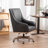 Genuine Leather Office Chair With Solid Wood Legs-1302848041