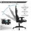 Blue Elephant Adjustable Reclining Faux Leather Swiveling PC & Racing Game Chair-193091012