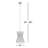 Niall 1 - Light Structured Black Single Pendant