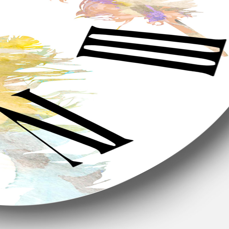 Horloge murale bohémienne et éclectique, Surdimensionné