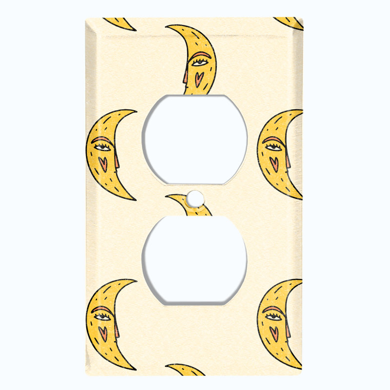Patterned 1 - Gang Toggle Light Switch Standard Wall Plate