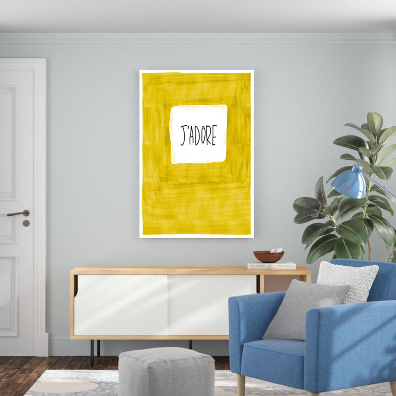 " J'Adore Yellow ", 48" H x 32" W