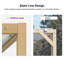 Pergola à persiennes en aluminium mauve à grain de bois réglable avec guirlandes de lumières pour terrasse et jardin-114928963