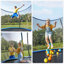 Songmics 366cm Round Backyard Trampoline with Safety Enclosure