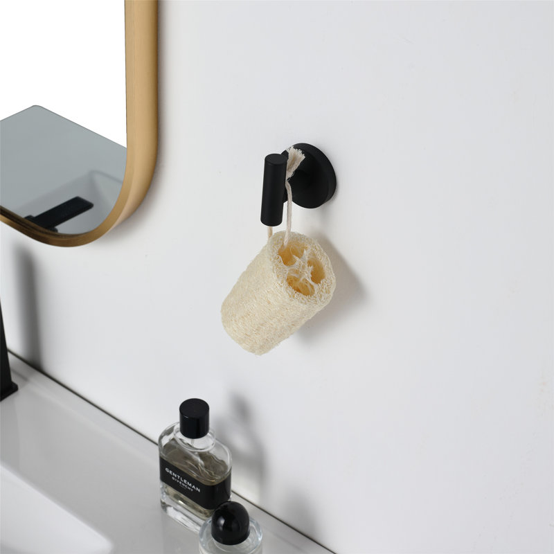 Elizabeth J-Hook Robe Hook, Matte Black