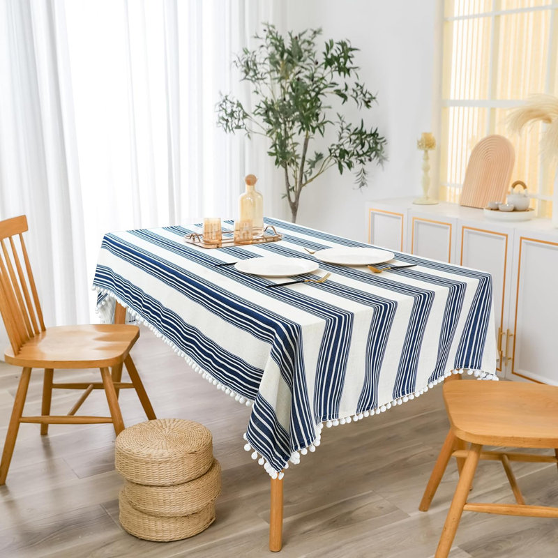 Nappe Cimdins, 84 po x 54 po, Bleu foncé
