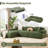 Upholstered Armless Chair With Ottoman Frameless Lounger Modular Chaise Compression-2088236019