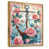 Toile avec cadre flottant or