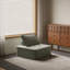 Versatile Modular Floor Sofa Chair,  In Sage Green, Frameless Low Profile Floor Seating For Living Room & Gaming, 95x95cm Compact Ottoman Style