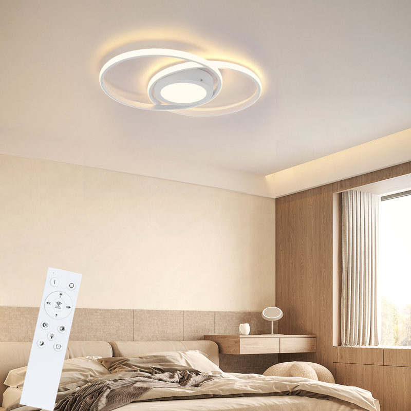 Axentie LED Flush Mount, White