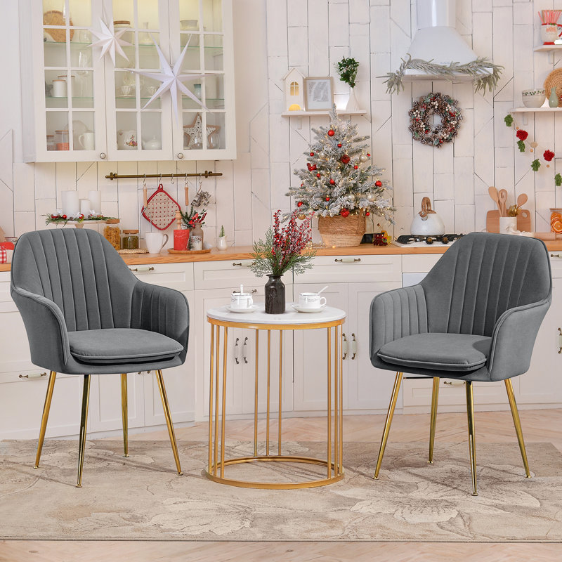 Deamer Upholstered Arm Chair, Gray