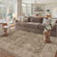 Tapis brun clair lavable rétro Bremerton avec envers antidérapant-784230870-785227942