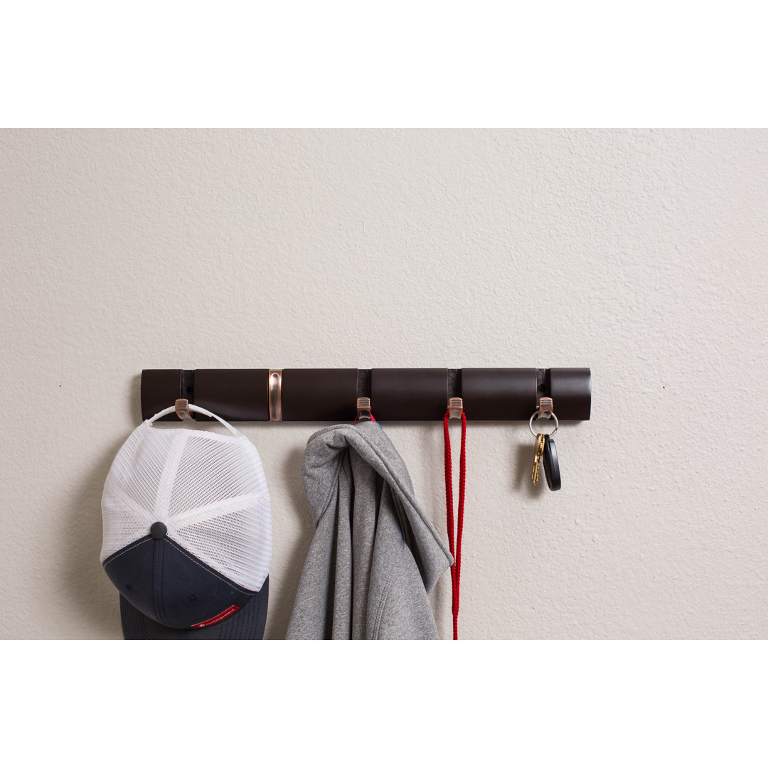 Folding Hook Wall Mounted Coat Rack BirdRock Home 