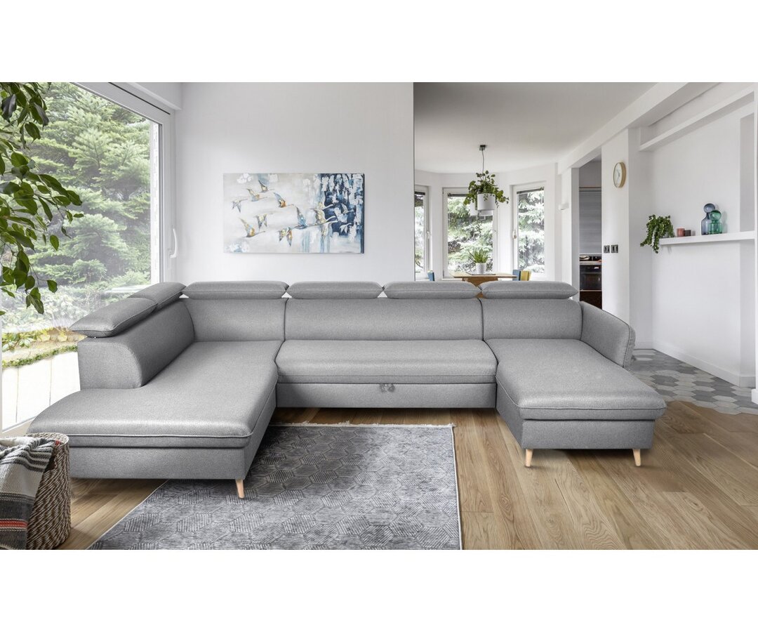 Ecksofa Mauldin mit Bettfunktion